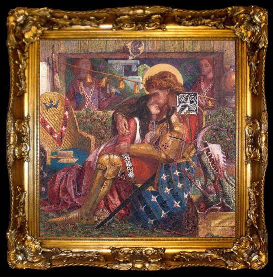 framed  Dante Gabriel Rossetti The Weding of St George and the Princess Sabra (mk28), ta009-2
